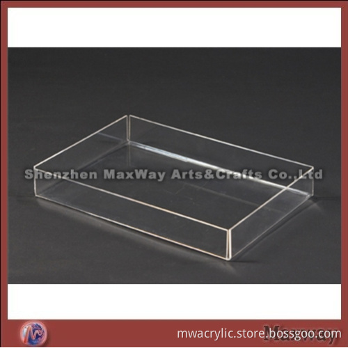 Small Transparent Skillful 3mm Thickness Lucite Tray